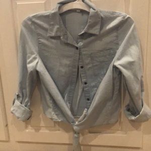 Blue jean button up